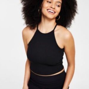 Bar III Black Crop Top